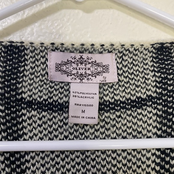 Oliver by Escio Anthropologie Open Cardigan Sweater Womens Size Medium Cream - Picture 4 of 5